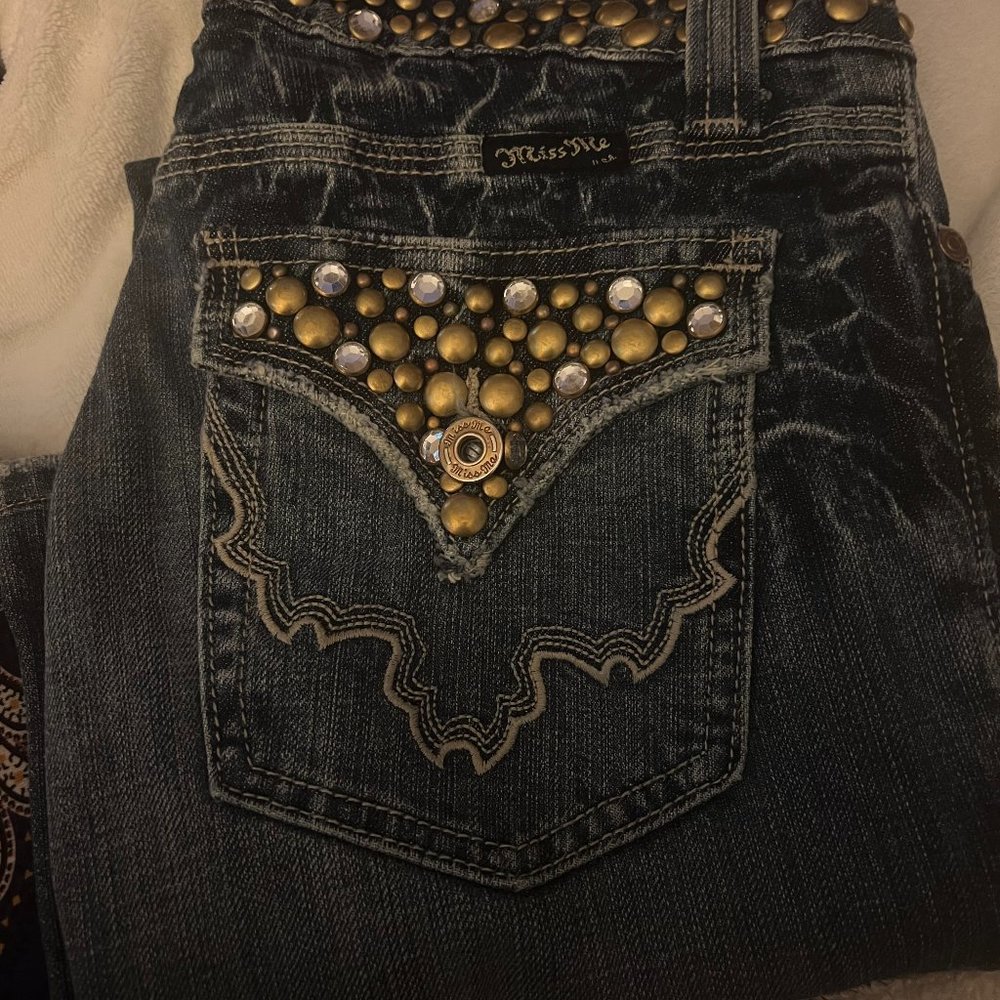 Miss Me embellished Jeans size 25 stretch jeans